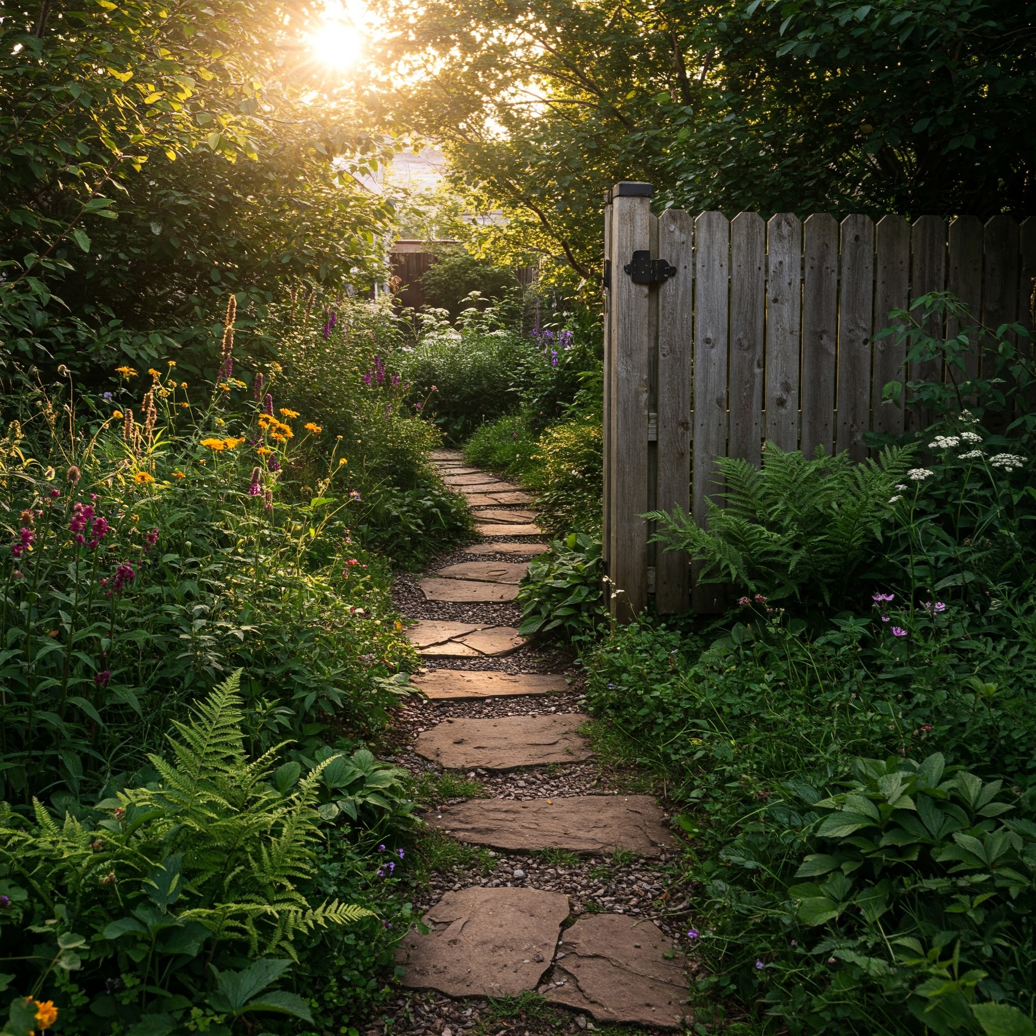 rustic garden design idea