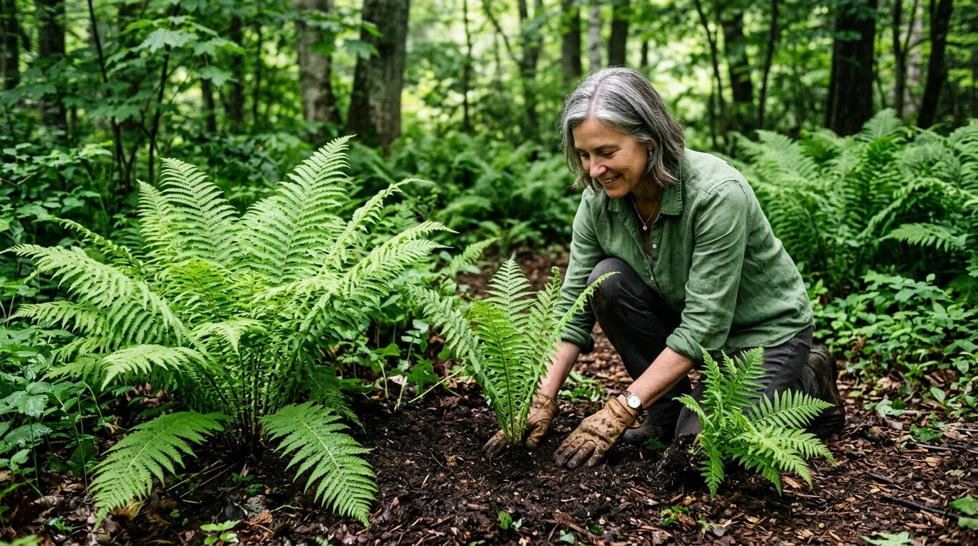 Tip #5: Add Ostrich Ferns to Cool the Soil and Retain Moisture