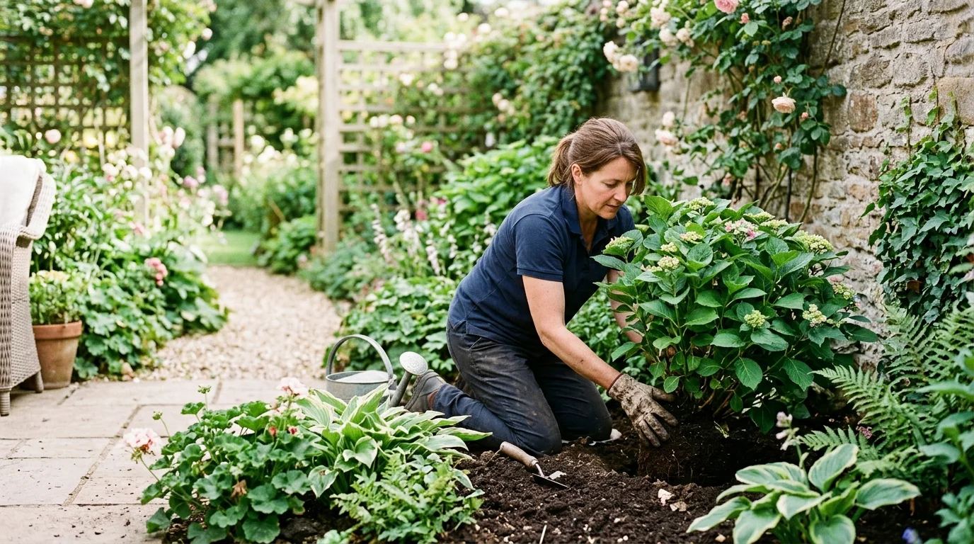 Tip #6: Plant Hydrangeas to Provide Dense Canopy Cover for Small Beds