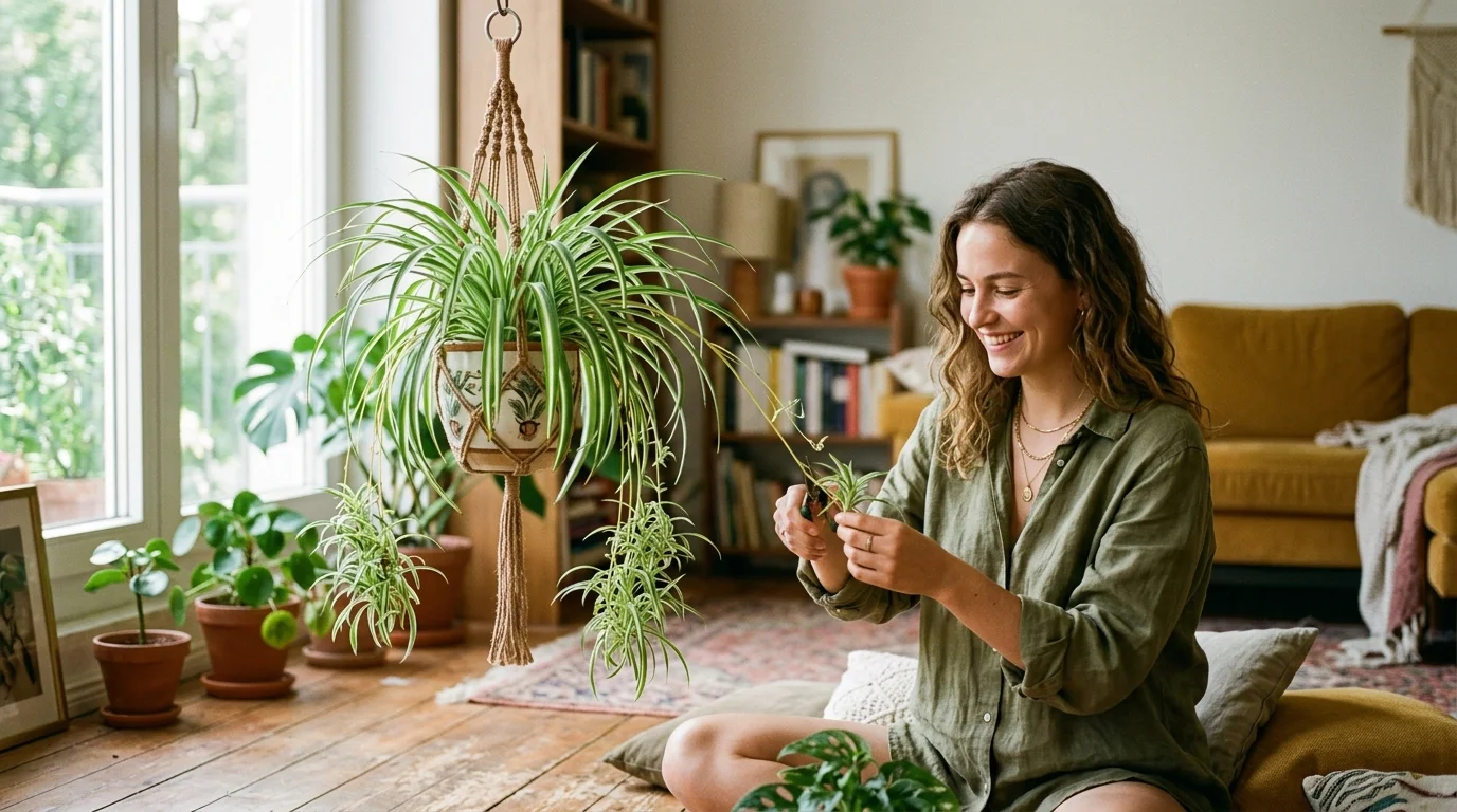 Tip #7: Chlorophytum Comosum (Spider Plant)