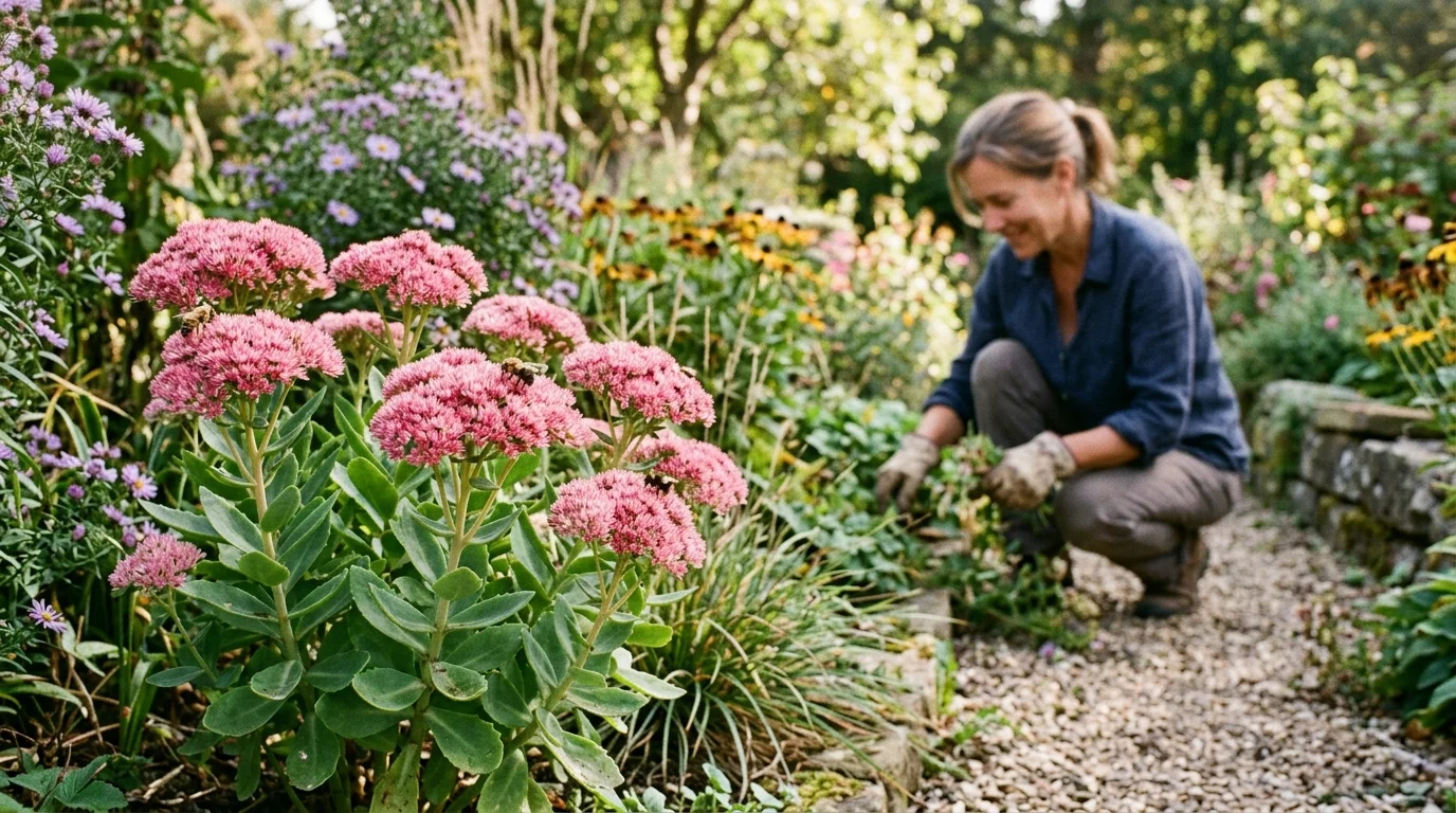 Tip #2: Showy Stonecrop (Sedum spectabile)