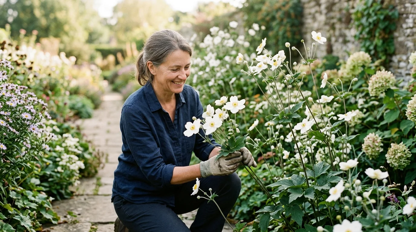 Tip #5: Japanese Anemone (Anemone × hybrida)