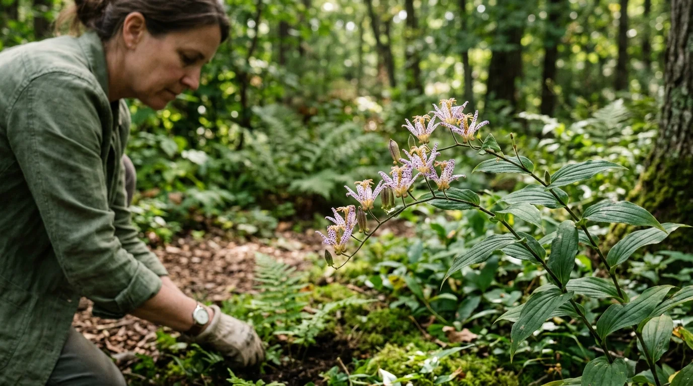 Tip #8: Toad Lily (Tricyrtis hirta)